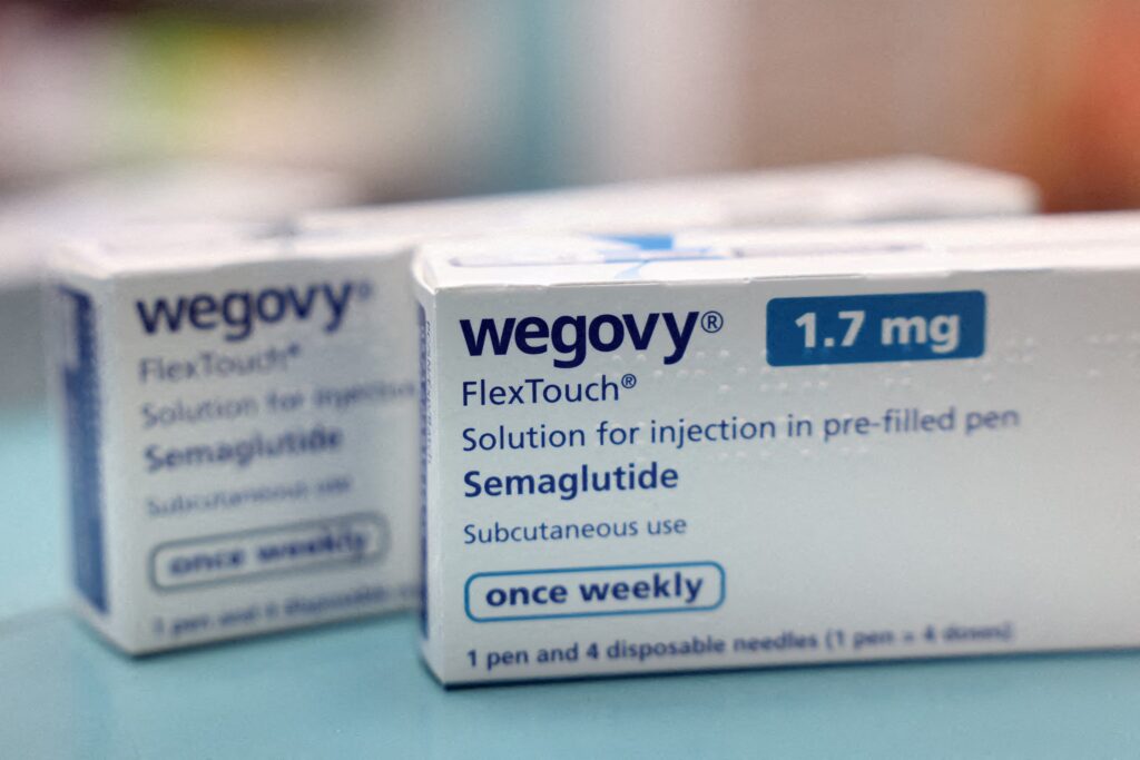 Novo Nordisk Wegovy doboz közelről, logóval – novo nordisk wegovy ár