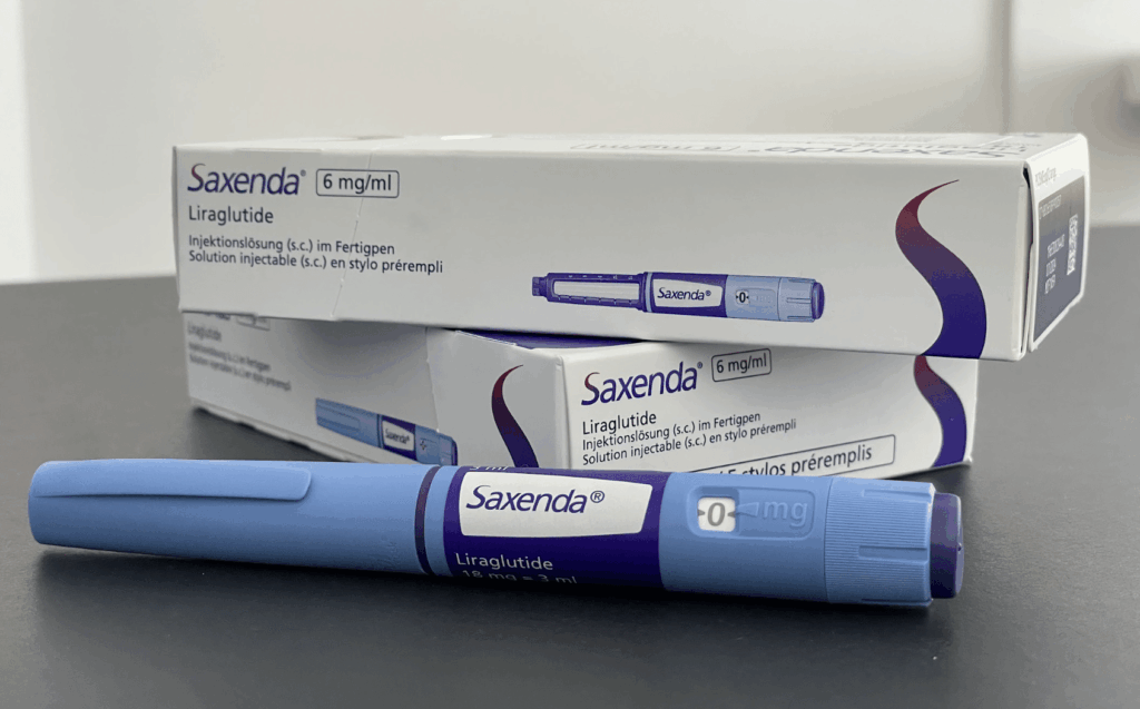 eladó Saxenda – Liraglutid 6 mg/ml eloretoltott injekcios toll es doboz